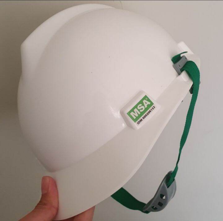 Helm Proyek Msa Lokal Sni V Grad Inner Biasa Tali Dagu Safety