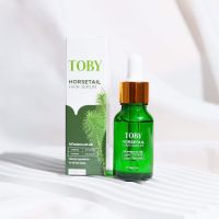 1 ขวด Toby Horsetail Hair Serum โทบี้ ฮอร์สเทล แฮร์เซรั่ม ลดผมขาดล่วง เร่งผมยาว บำรุงหนังศีรษะ เซรั่มบำรุงผม ลดผมร่วงขนาด15 ml