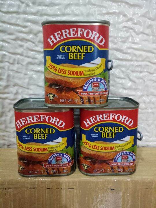 HEREFORD Corned Beef (Pack of 3 x 340g) Product of Brazil Lazada PH