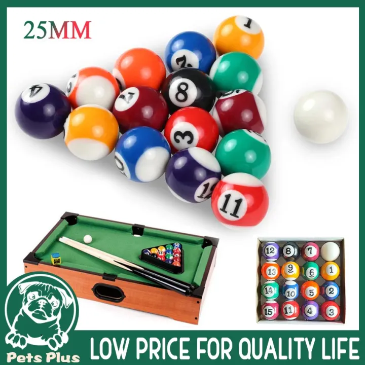 16PCS Billiard Balls Children Billiards Pool 25mm Table Balls Polyester ...