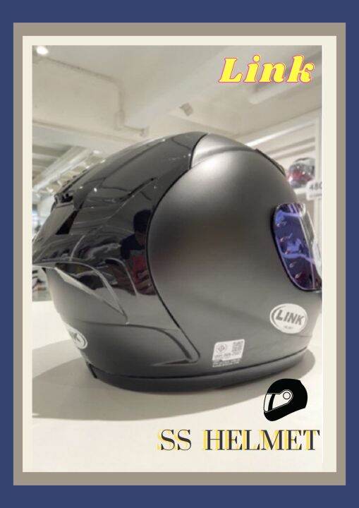 หมวกกันน็อค-link-helmet-หมวกกันน็อคเต็มใบทนทานต่อแรงกระแทก-รูปทรงโฉบเฉี่ยวดูสปอร์ต-ลวดลายสวยเท่