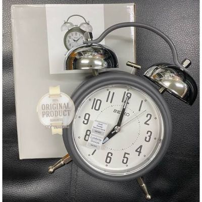SEIKO นาฬิกาปลุกกระดิ่งคู่ Bell Alarm Clock รุ่น QHK051N