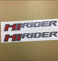 ?สติกเกอร์ Hi-RIDER ติดข้างท้ายกระบะ FORD RANIGER ปี 2016 งานสกีน (ขนาดเท่ากับของเดิมที่มากับรถ) มี 2สี *ราคาแพ็คคู่ 2ชิ้น*