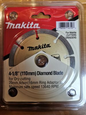 ใบตัดปูน 4 นิ้ว By Makita ใบตัดหิน ใบตัดแกรนิต ใบตัดเซรามิก ใบตัดแห้ง ใบตัดคอนกรีต ของแท้ 100%
