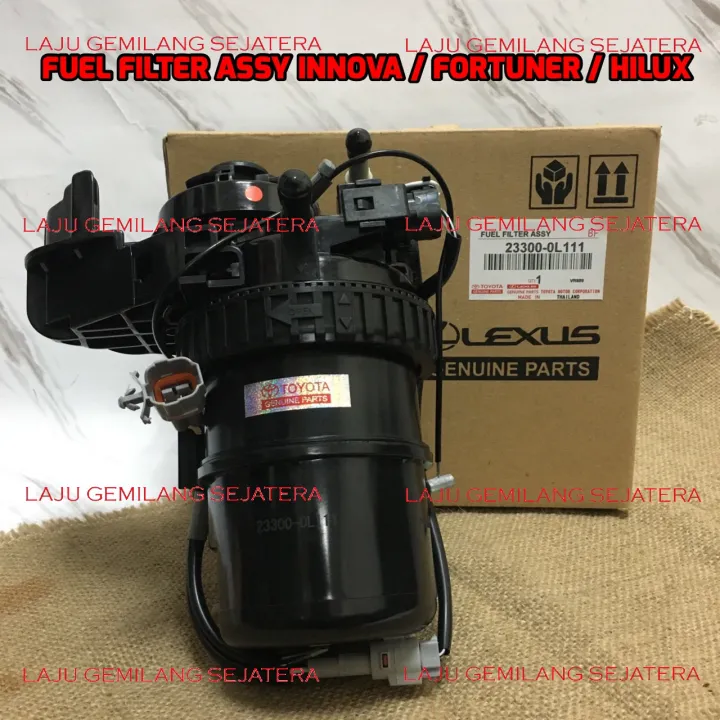 FUEL FILTER ASSY FORTUNER VRZ FILTER SOLAR HILUX REVO INNOVA REBORN