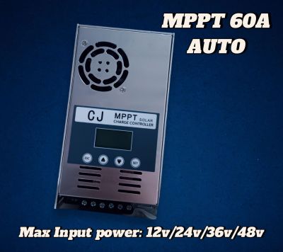 Solar Charge Controller พลังงานแสงอาทิตย์ เครื่องควบคุมการชาร์จ MPPT โซล่าชาร์จเจอร์ 60 แอมป์ รุ่น MPPT-60A 12v/24v/36v/48v