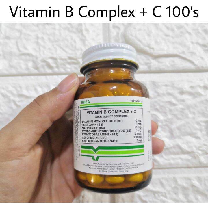 Vitamin B Complex + C 100Tablets (Rhea) | Lazada PH