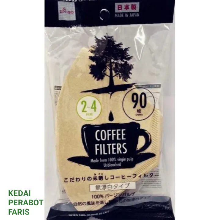 DAISO Coffee filter M Size (90Sheet)/DAISO PENAPIS KOPI M SAIZ (90HELAI