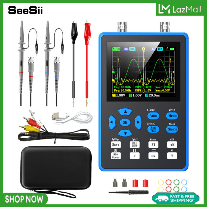 SeeSii DSO2512G 2.8 Inch Handheld Digital Oscilloscope 120M Bandwidth