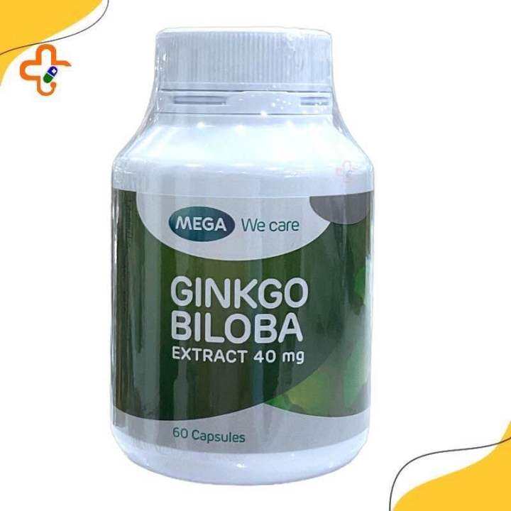 mega-well-care-ginkgo-biloba-extract-40-mg-สารสกัดจากใบแปะก๊วย-เมก้า-วีแคร์-จิงโกะ-ขนาด-60-เม็ด-ใน-1-กระปุก