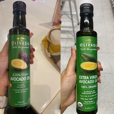 Olivado Extra Virgin Avocado oil 250 Ml. น้ำมันอโวคาโด วิธีธรรมชาติ ตราโอลิวาโด