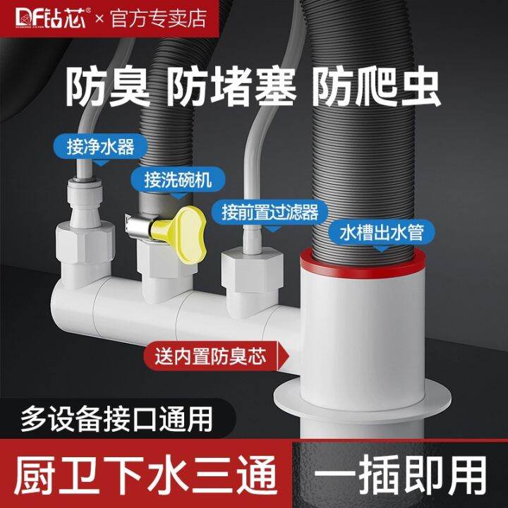 Kitchen Tee Miniture Water Heater Sink Dishwasher Water