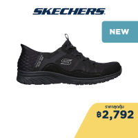 Skechers สเก็ตเชอร์ส รองเท้าผู้หญิง Women Slip-Ins Awe Inspiring Shoes - 104288-BBK Air-Cooled Memory Foam Heel Pillow, Machine Washable, Slip-Ins