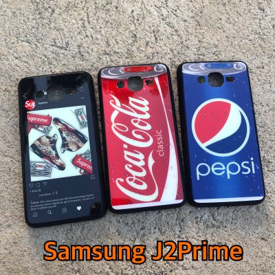 เคส Samsung J2Prime เคสขอบยาง หลังเงา ไม่กัดขอบ Case Pepsi Coke iG