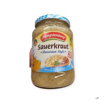 Hengstenberg  Sauerkraut Bavarian Style 680g.กะหล่ำปลีดองปรุงรสสไตล์บาวาเรียน 680กรัม