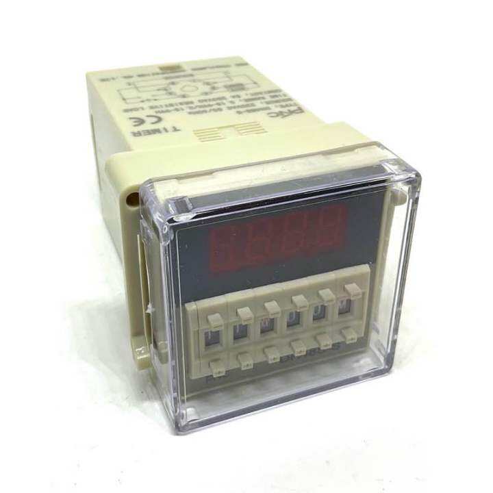 ทวินทามเมอร์-dh48s-s-พร้อมซ็อกเก็ต-pnc-digital-timer-delay-relay-device-programmable-5a-220v-12v-24v