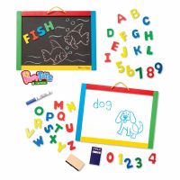 ชุดกระดานแม่เหล็ก พร้อมตัวษร A-Z และตัวเลข Magnetic Chalk/Dry Erase Board Set