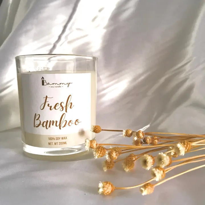 Fresh Bamboo scented candle (200ml) Lazada PH