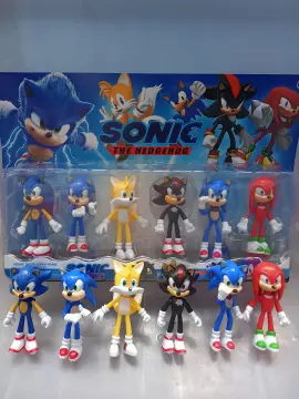 Kit c/ 5 Bonecos Action Figure Sonic The Hedgehog c/ acessórios - Just Toys