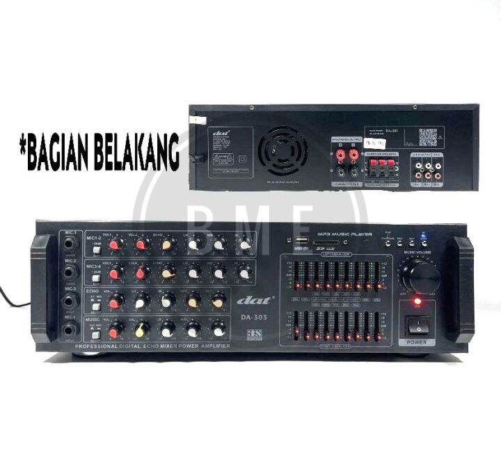 AMPLIFIER KARAOKE DAT DA 303 AMPLI DAT DA303 Lazada Indonesia