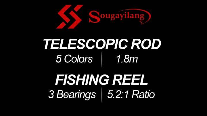 Fishing Rod and Reel Set Fishing Rods Set Full Set Fish rods 1.8m