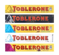 ช็อคโกแลต Toblerone มีให้เลือกช็อคโกแลต5รสชาติ ขนาด 100 กรัม