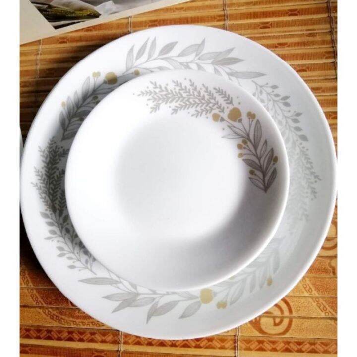 CORELLE DINNER SET 16PCS SILVER CROWN Lazada