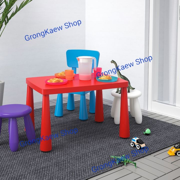 โต๊ะทำงานเด็ก-ikea-น้ำหนักเบา-ทนต่อเเรงกระเเทก-ทนทานต่อฝนแดดหิมะและฝุ่นจึงใช้ได้ทั้งในอาคารและนอกอาคาร