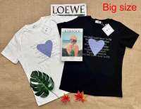 Big Size เสื้อไซส์ใหญ่ ป้ายME รุ่นหัวใจม่วง อก40"-48" ย79