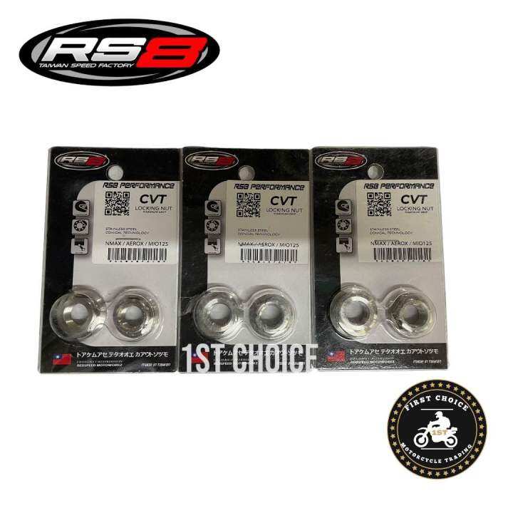 RS8 CVT Conical Locking Nut for Aerox/Nmax/M3/Gravis (Pulley Nut and