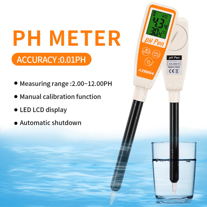 Handheld Water Quality Testing Pen Auto Temperature Compensation ...