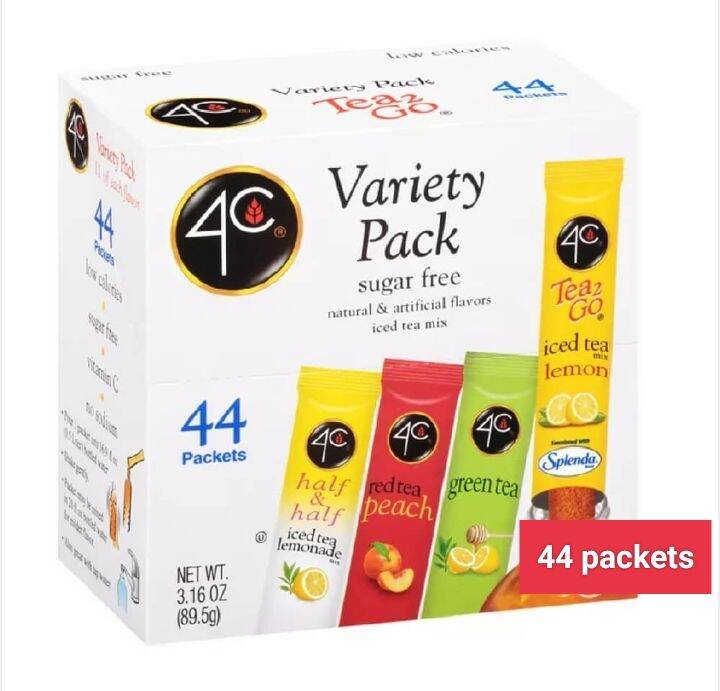 4C Sugar Free Tea 2Go Drink Sticks (44packets) | Lazada PH