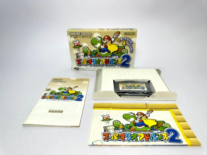 ตลับแท้ Game Boy Advancejapan Gba Super Mario Advance 2 Super Mario World Th 6489