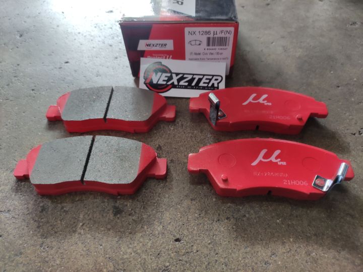 ผ้าเบรคหน้า-nexzter-honda-jazz-ge-civic-fd-1-8-cvic-dimension-city-gm2-2008-2013