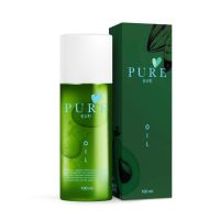 เพียวออยล์ ขวดเขียว ช่วยขจัดคราบดำ Pure Oil 100 ml.