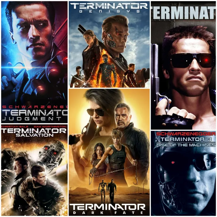 DVD ฅนเหล็ก ครบ 6 ภาค Terminator 6Movie Collection หนังฝรั่ง แพ็คสุดคุ้ม (ดูพากย์ไทยได้ซับ