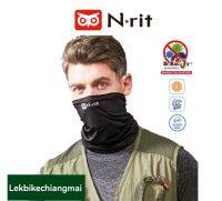 N-rit ผ้าคลุมหน้าสีดำ TUBE9 COOL-X UV PROTECTION FACE COVER