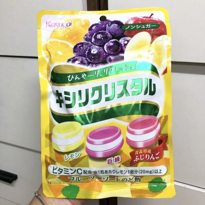 Kasugai Kishiri Crystal Fruit Candy  ลูกอมคริสตัล 3 ชั้นรสผลไม้