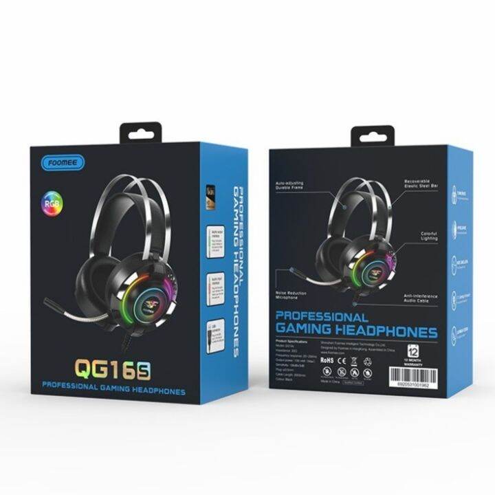 FOOMEE QG16s Headset esport Profesional Gaming Headphones Lazada