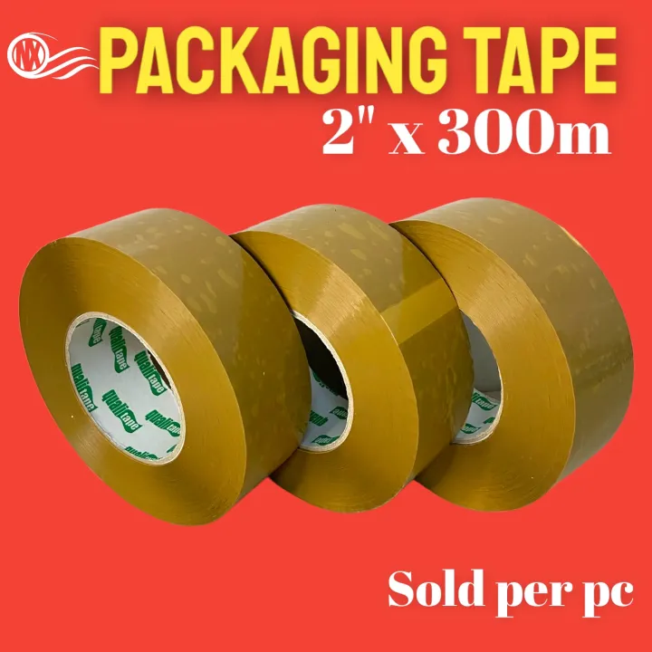Packaging Tape 2" x 300m Brown Tape X sold per Pc Lazada PH