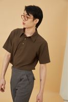 Anē Butter collar, Dark brown เสื้อโปโล  สีน้ำตาลเข้ม ane.wear