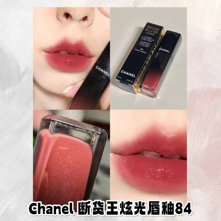 Authentic Ready Stock 正品现货] Chanel香奈儿炫光唇釉84 Hot Selling Liquid Lipstick/Lip  Tint/Lip Stain 84