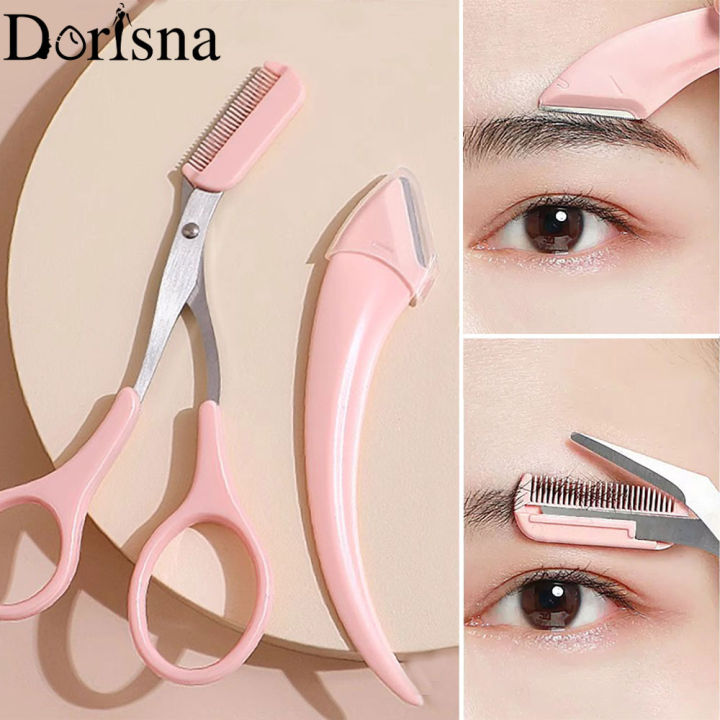 Dorisna Eyebrow Trimming Tool Eyebrow Face Razor for Women Professional ...