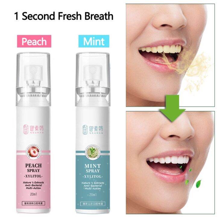 Mouth Spray For Bad Breath 20ml Small Portable Oral Spray Remove Smoke