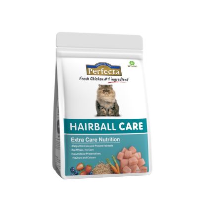 Perfecta Hairball Care for Cat อาหารแมวชนิดเม็ดสูตรช่วยกำจัดก้อนขน ขนาด 400g