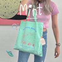 Amywanders กระเป๋าผ้า Mint Wanders tote