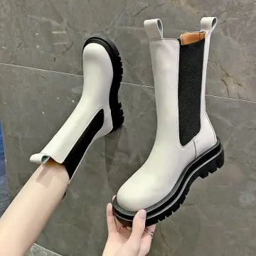 White chelsea hot sale boots women