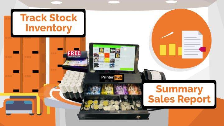 POS COMPLETE PACKAGE SET CASH REGISTER | Lazada PH