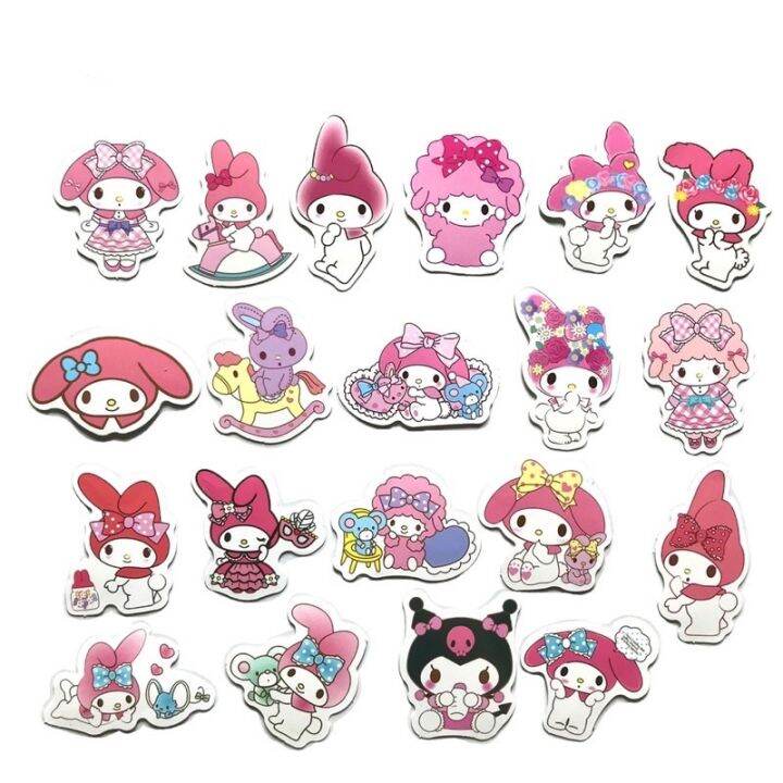 sticker-สติ๊กเกอร์-mymelody-h-20-มายเมโลดี้-40ชิ้น-kuromi-คุโรมิ-hello-kitty-ซานริโอ้-คิตตี้-sanrio-มายเม-เมโลดี้-myme