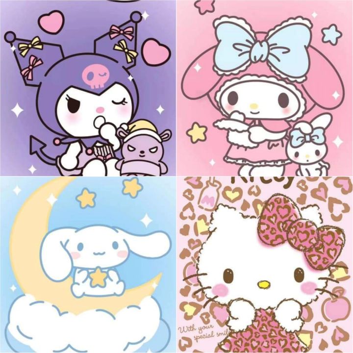 Sanrio Kawaii Bath Towel Kuromi My Melody Cinnamoroll Hello Kitty ...